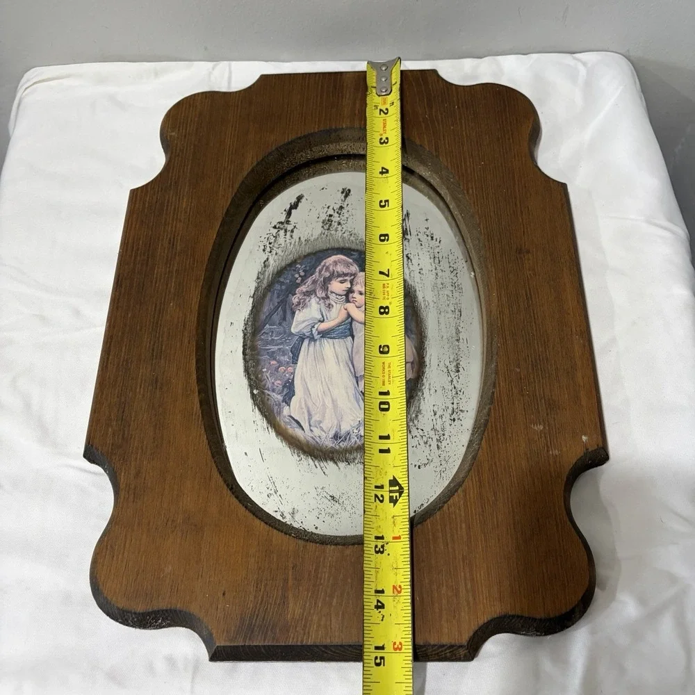 Vintage wooden framed Mirror picture 15